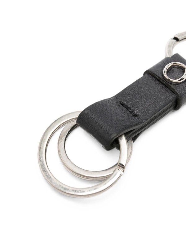 ORCIANI: key holders online - Black Lagoon Leather Keychain