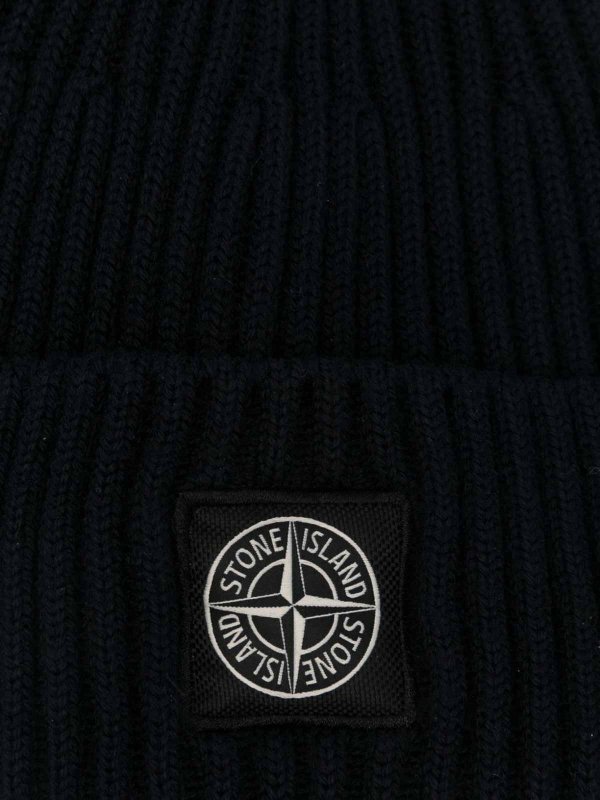 STONE ISLAND: ニットキャップ online - ビーニー帽 - ブルー