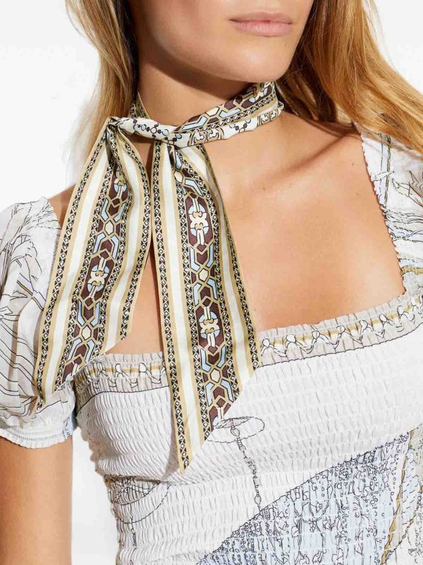 TORY BURCH: スカーフ online - スカーフ - クリーム