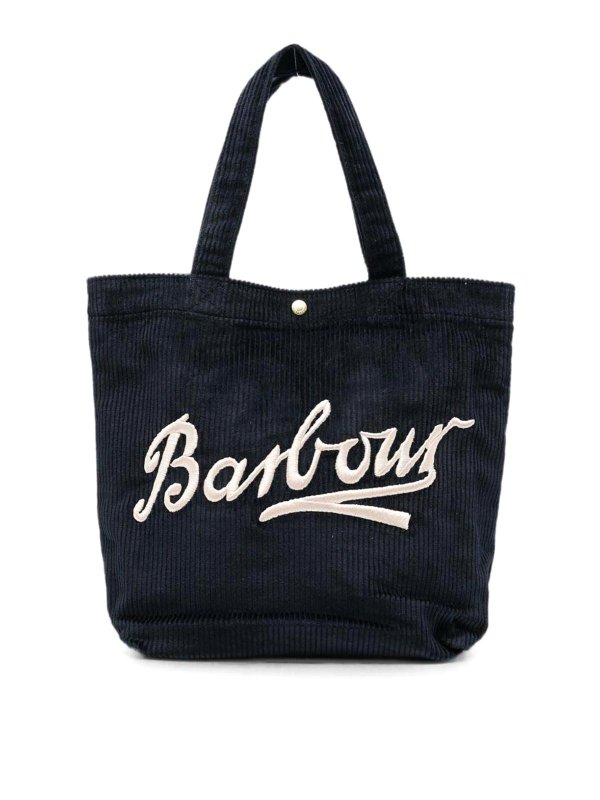 BARBOUR: トートバッグ - トートバッグ - ダークブルー