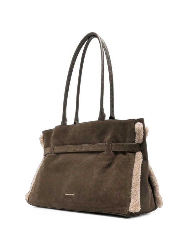 トートバッグ - ブラウン shop online: COCCINELLE