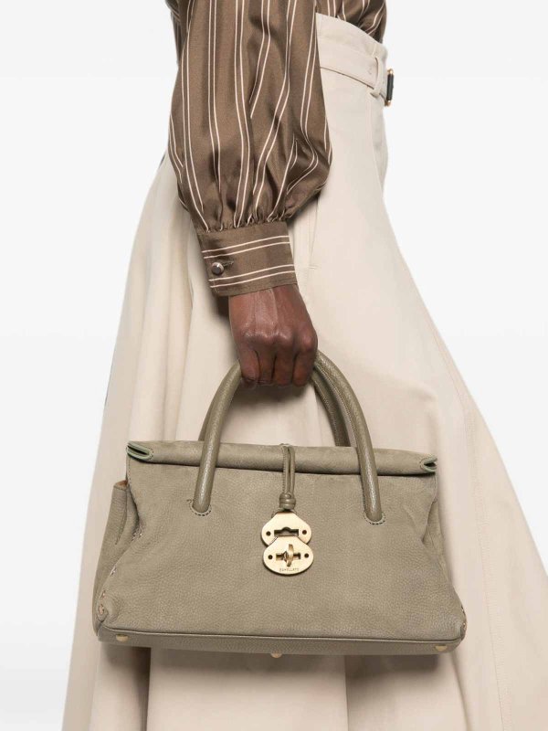 トートバッグ - グレイッシュブラウン shop online: ZANELLATO