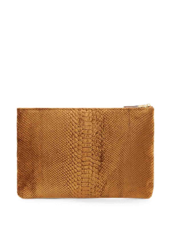 クラッチバッグ - ブラウン shop online: ELISABETTA FRANCHI