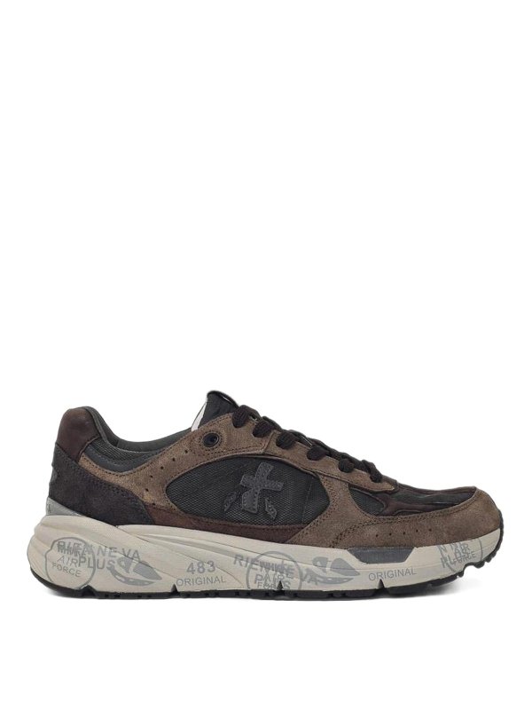 PREMIATA: Chaussures de sport - Baskets - Marron