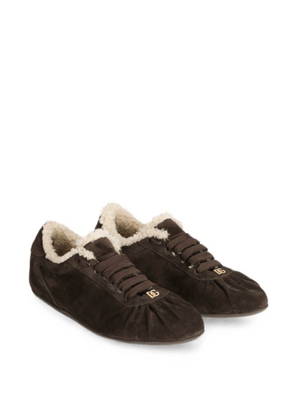 The Best Shops DOLCE & GABBANA: Chaussures de sport - Baskets - Marron