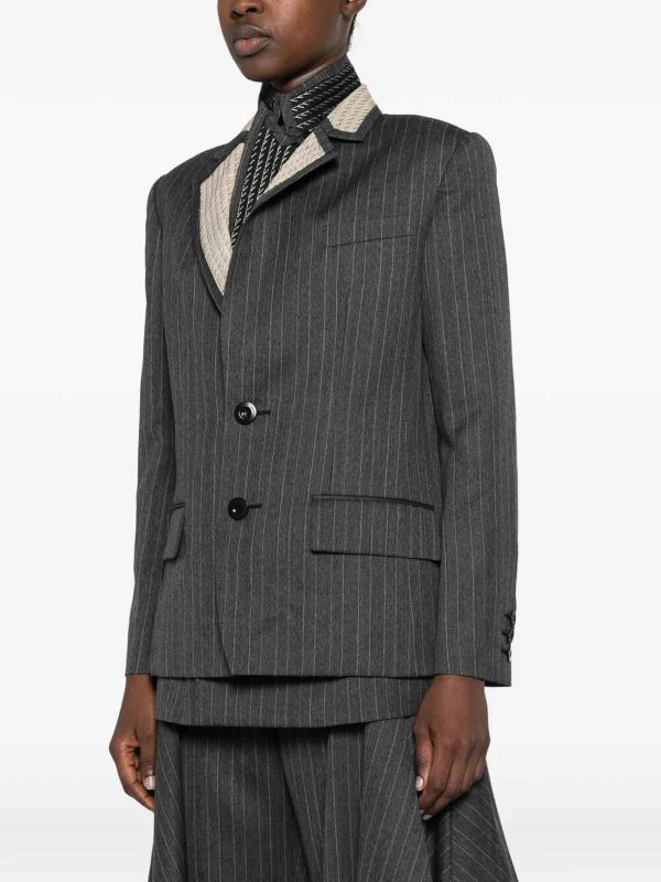 Sacai: Tailored & Dinner online - Herringbone Suiting