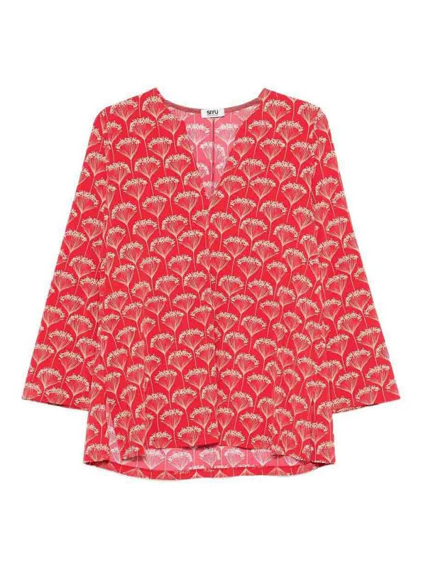SIYU: Col en V - Pull À Col V - Rouge