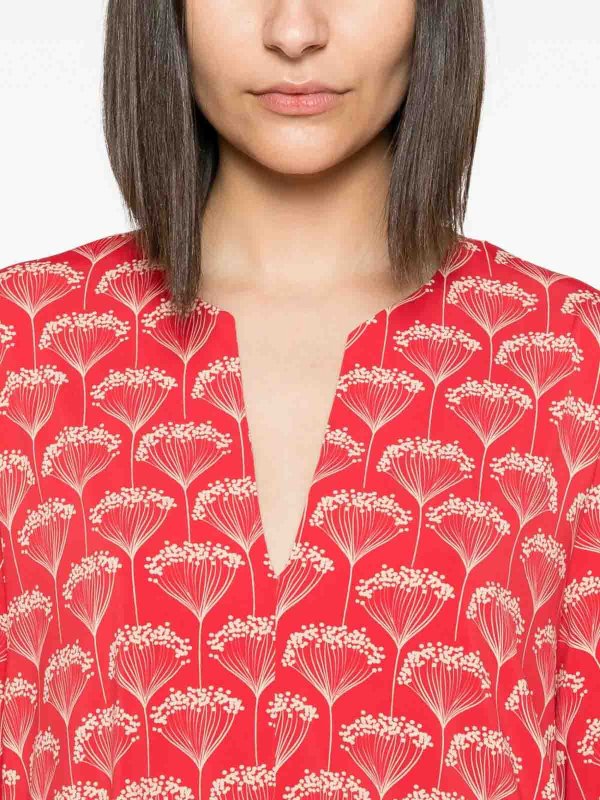 Pull À Col V - Rouge shop online: SIYU