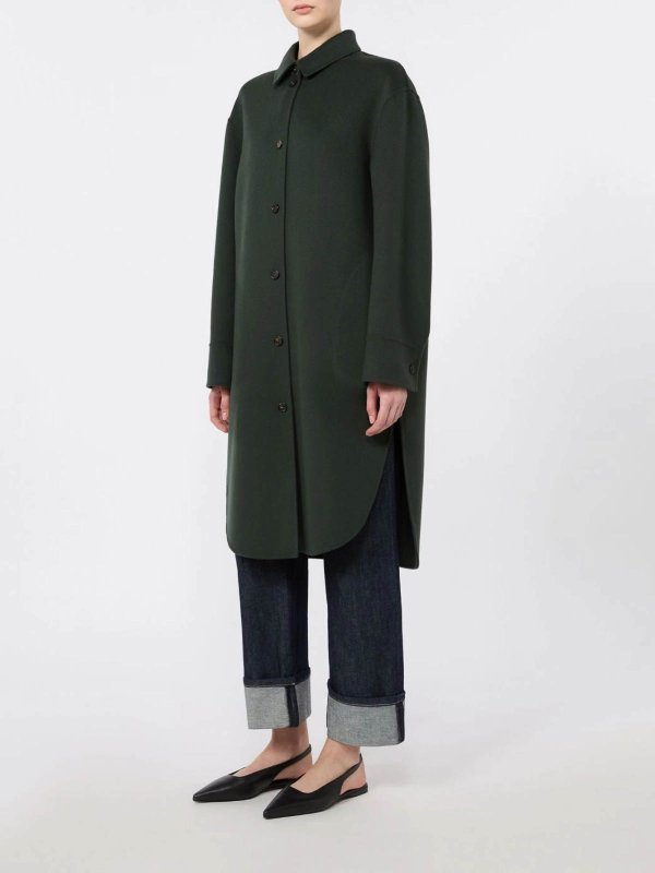 The Best Shops S MAX MARA: ニーレングスコート - 膝丈コート - 緑