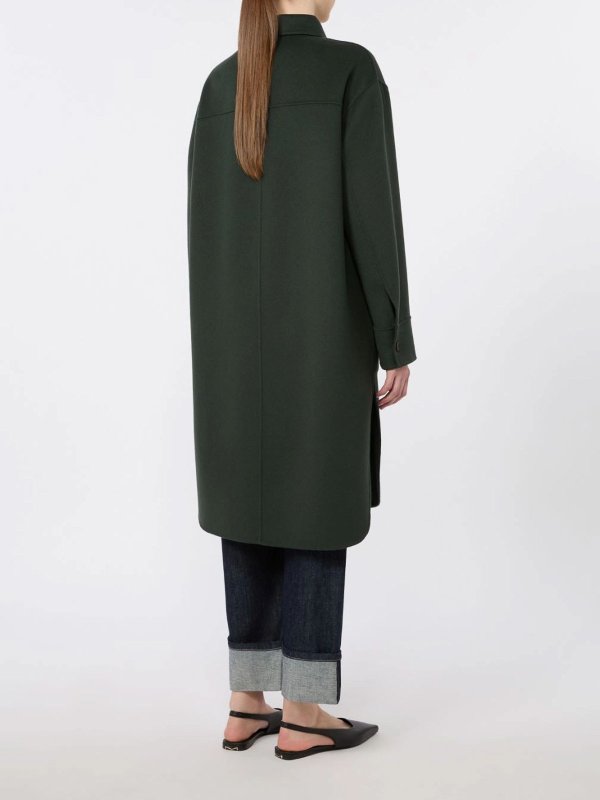 膝丈コート - 緑 shop online: S MAX MARA