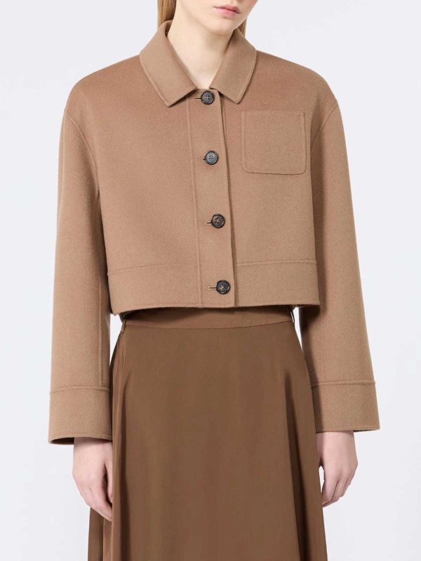 The Best Shops S MAX MARA: カジュアルジャケット - カジュアルジャケット - キャメル