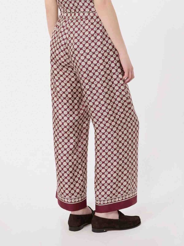 S MAX MARA: カジュアルトラウザー online - カジュアルパンツ - ダークレッド