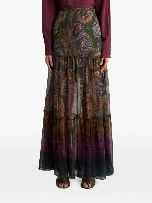 The Best Shops ETRO: ニーレングススカート＆ミディ丈 - 膝丈/ミディスカート - 黒