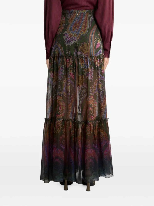 ETRO buy online 膝丈/ミディスカート - 黒