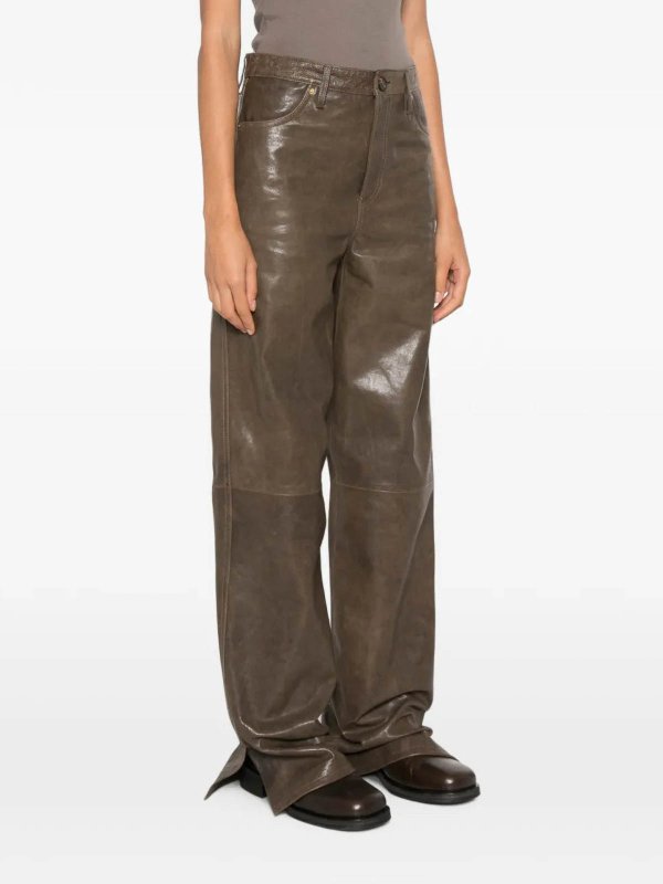カジュアルパンツ - 緑 shop online: GOLDEN GOOSE