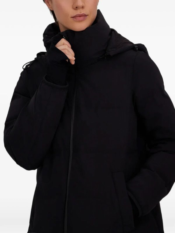 HERNO: padded jackets online - Medium Down Jacket with Black Hood