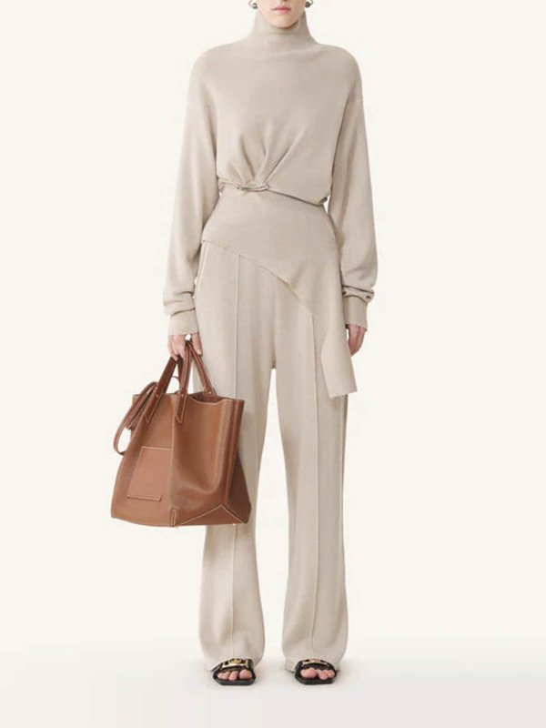 LANVIN: Pull col rond online - Pull Col Rond - Crème