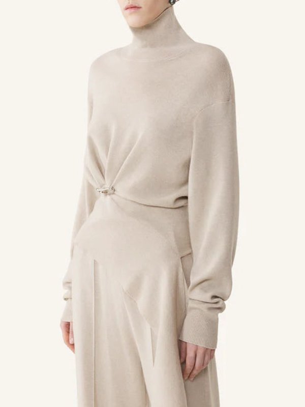 The Best Shops LANVIN: Pull col rond - Pull Col Rond - Crème