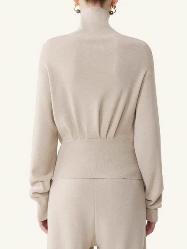 Pull Col Rond - Crème shop online: LANVIN