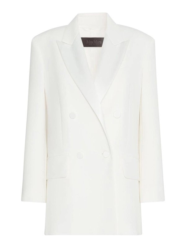 Max Mara: Blazer - Blazer - Weiß