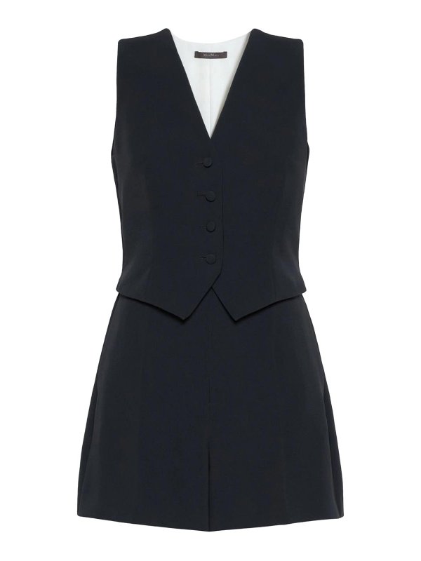 Max Mara: Westen - Weste - Blau