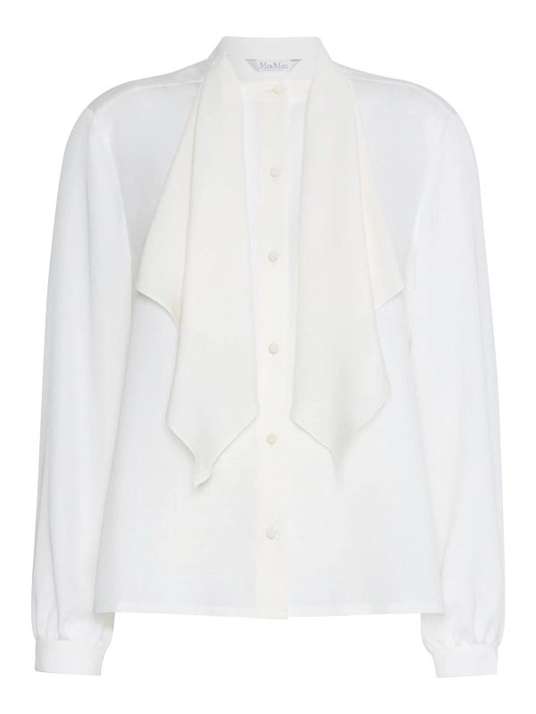 Max Mara: Camisas - Camisa - Blanco