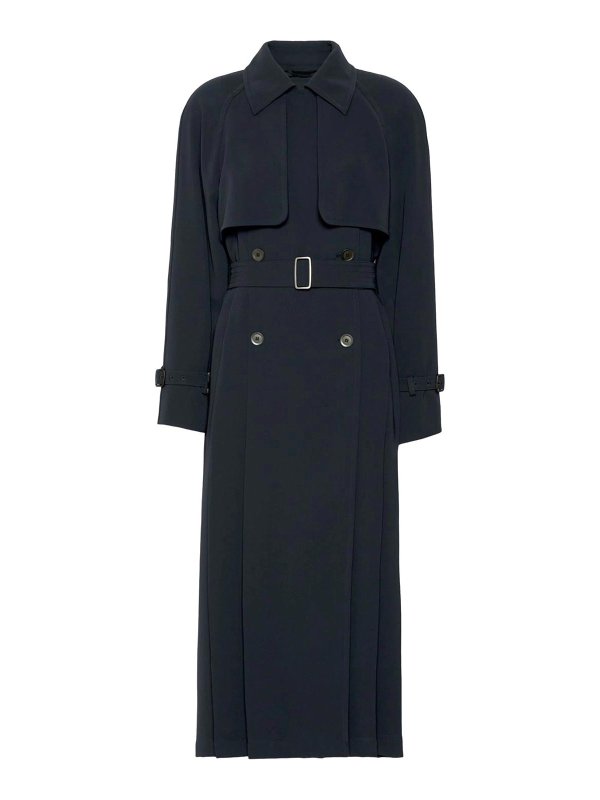 Max Mara: トレンチコート - トレンチコート - ブルー