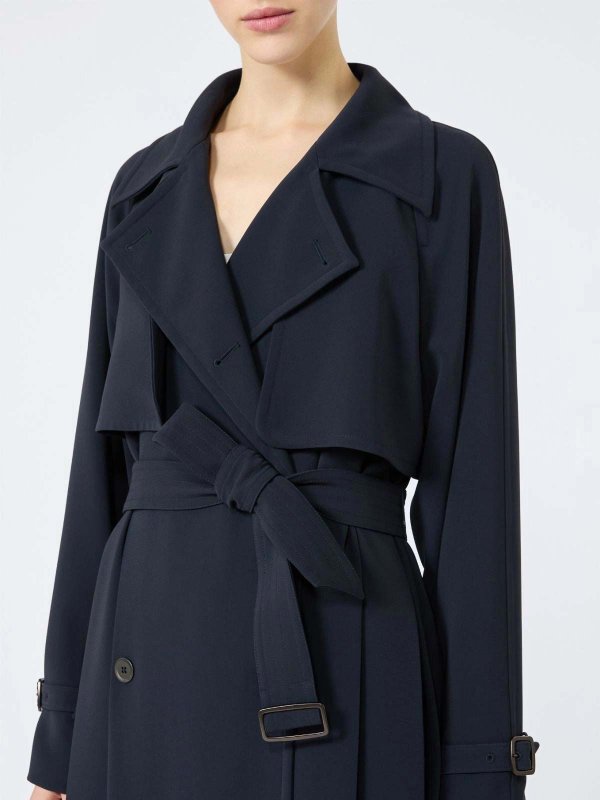 The Best Shops Max Mara: トレンチコート - トレンチコート - ブルー