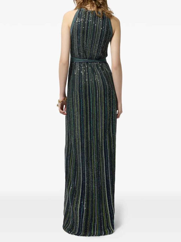 イブニングドレス - 緑 shop online: MISSONI