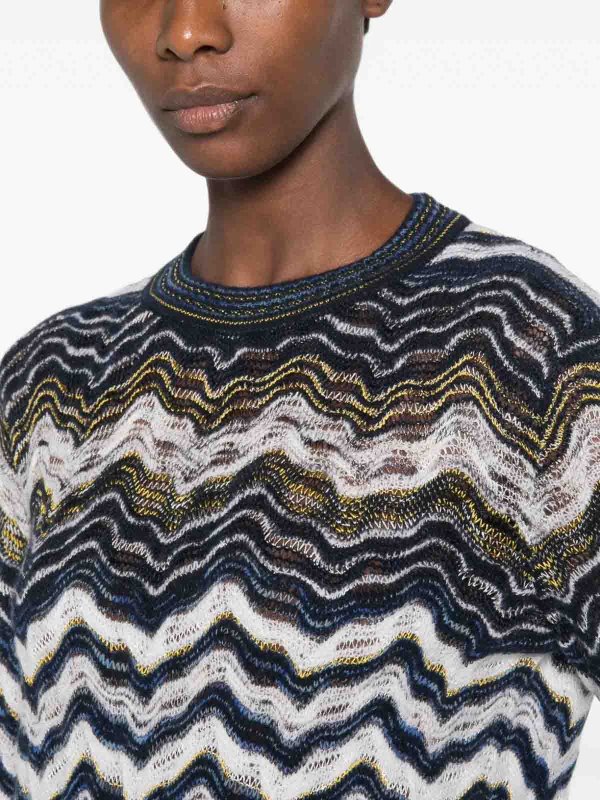 The Best Shops MISSONI: クルーネック - クルーネック - ライトブルー