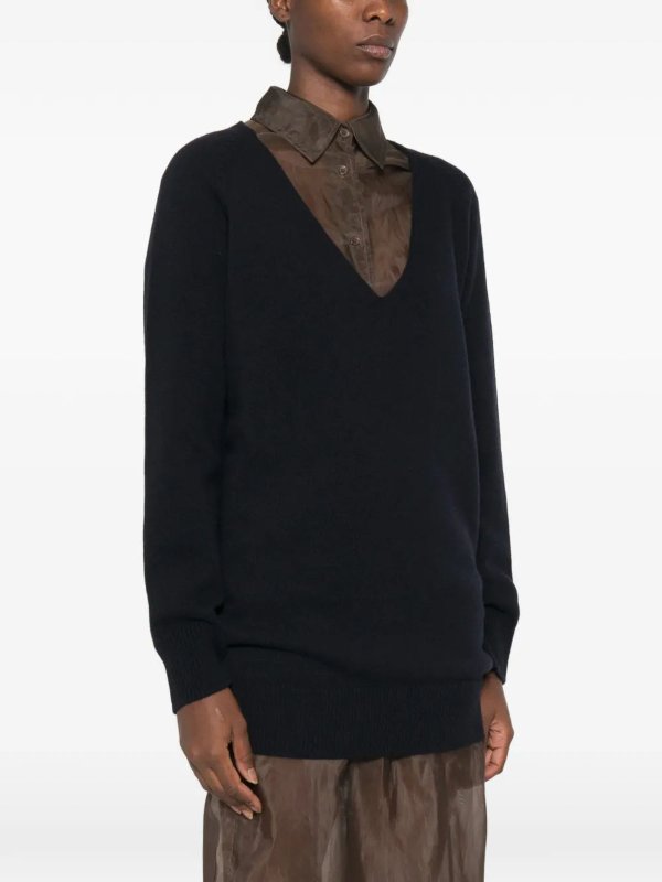 MM6 MAISON MARGIELA: maglia collo rotondo online - Pullover Navy