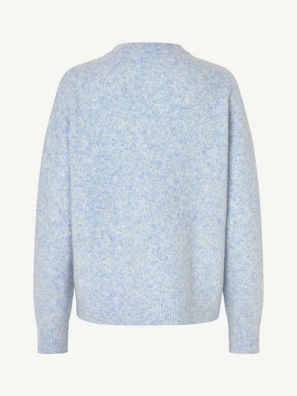 SAMSOE SAMSOE buy online クルーネック - ライトブルー