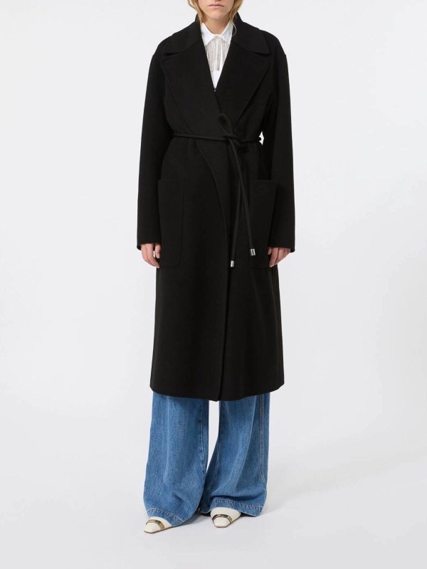 SPORTMAX: ニーレングスコート online - 膝丈コート - 黒