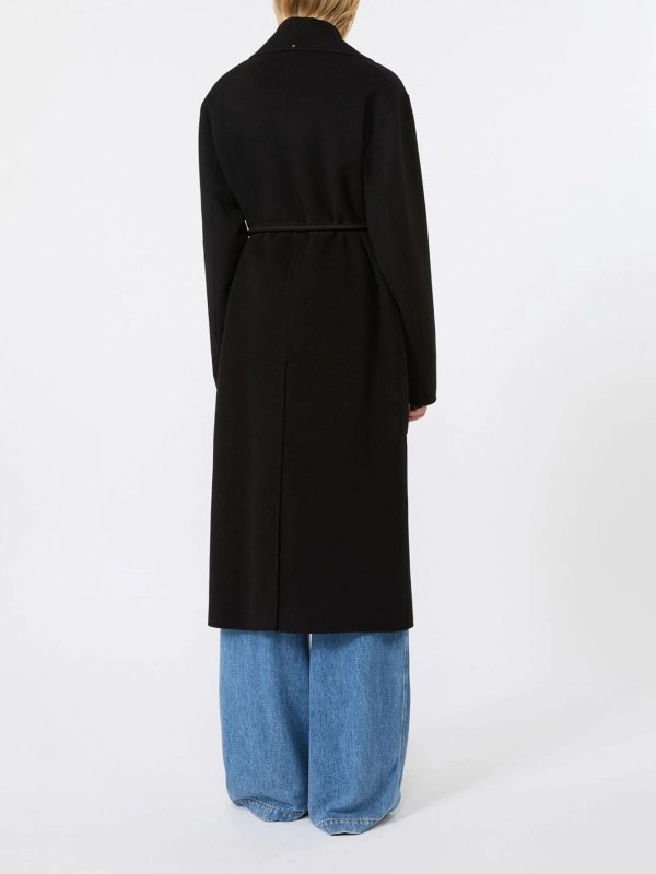 膝丈コート - 黒 shop online: SPORTMAX