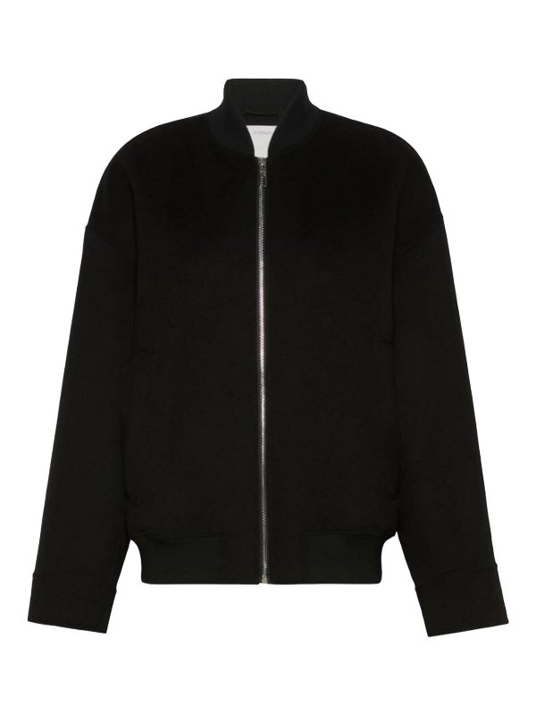SPORTMAX: knee length coats - Black Wave Jacket