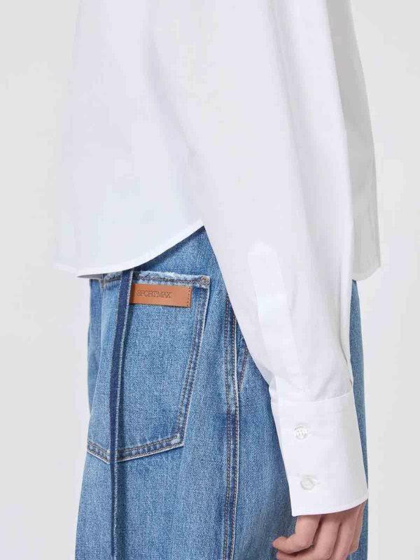 シャツ - 白 shop online: SPORTMAX