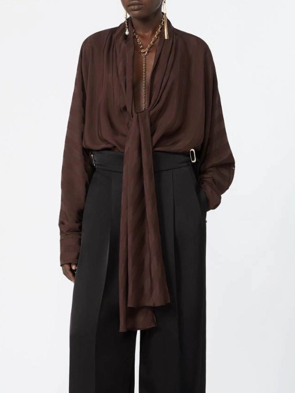 シャツ - ダークブラウン shop online: SPORTMAX