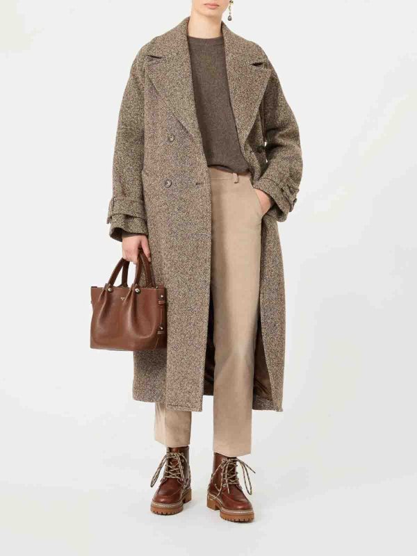 WEEKEND MAX MARA: Abrigos semilargos online - Abrigo Midi - Gris