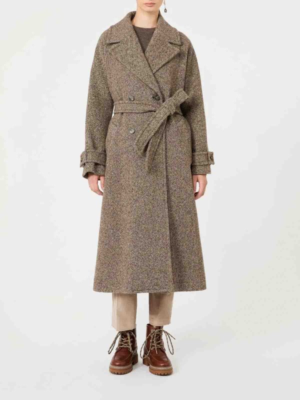 The Best Shops WEEKEND MAX MARA: Abrigos semilargos - Abrigo Midi - Gris
