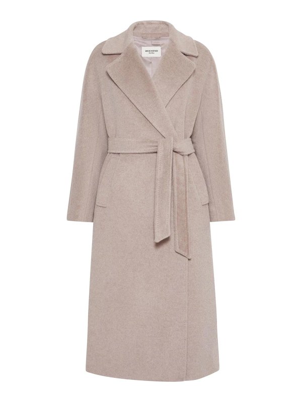 WEEKEND MAX MARA: ニーレングスコート - 膝丈コート - ライトブラウン