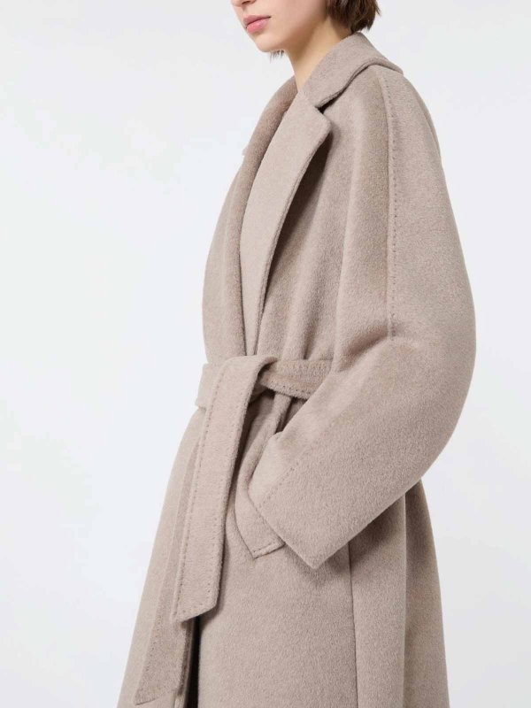 膝丈コート - ライトブラウン shop online: WEEKEND MAX MARA