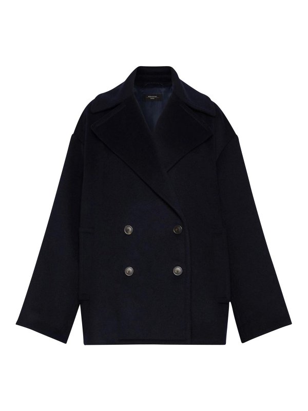WEEKEND MAX MARA: ニーレングスコート - 膝丈コート - ダークブルー