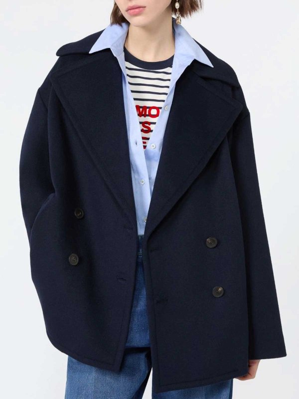 WEEKEND MAX MARA: ニーレングスコート online - 膝丈コート - ダークブルー