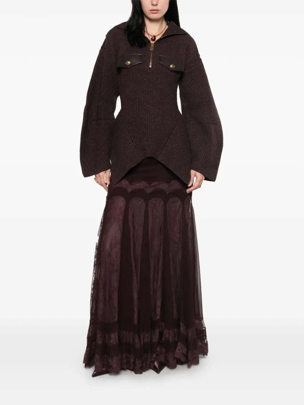 The Best Shops ZIMMERMANN: Pull col rond - Pull Col Rond - Marron