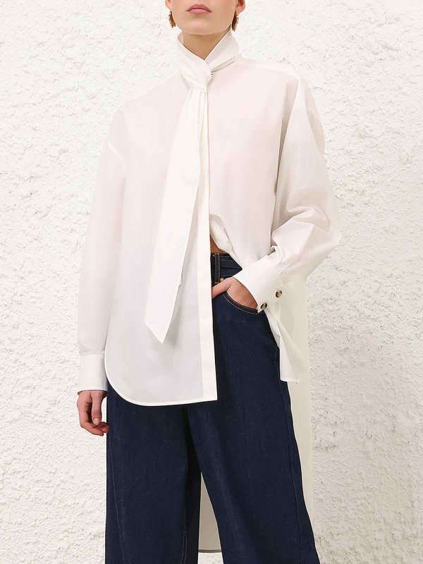 ZIMMERMANN: camicie online - Camicia Oversized Ivory