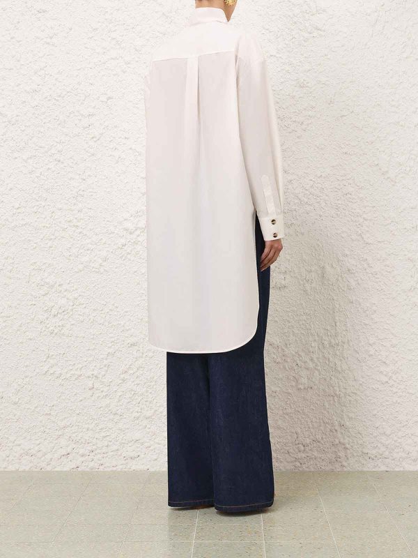 The Best Shops ZIMMERMANN: camicie - Camicia Oversized Ivory