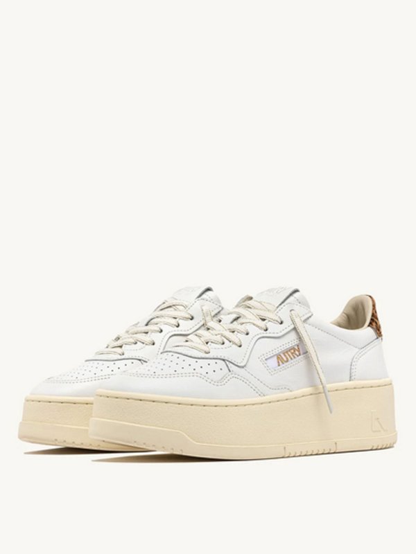 AUTRY: trainers online - Paltform White Leopard sneakers