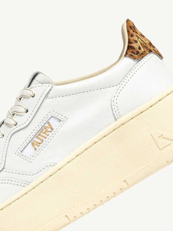 The Best Shops AUTRY: trainers - Paltform White Leopard sneakers
