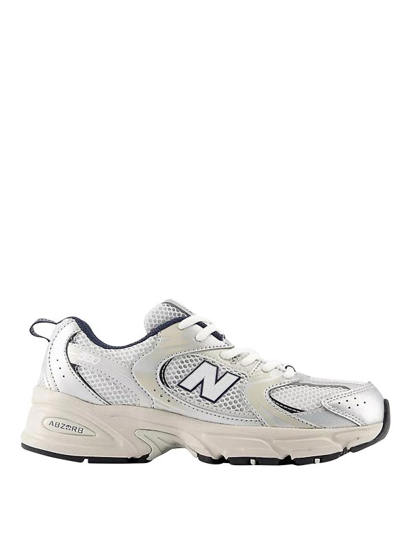 NEW BALANCE: Chaussures de sport - Baskets - Argent