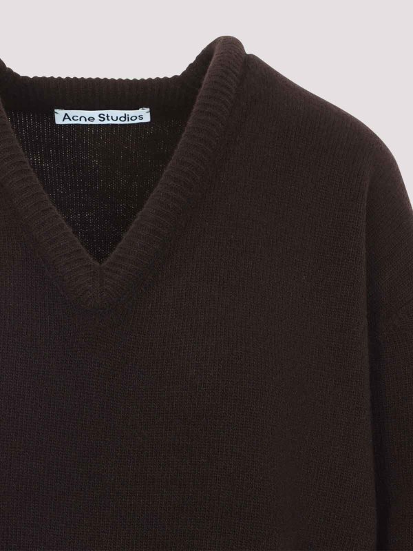 The Best Shops Acne Studios: Suéteres con cuello pico - Suéter Cuello Redondo